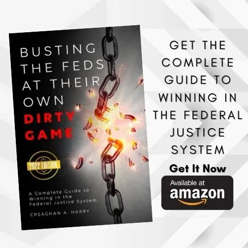 Busting the Feds at Their Own Dirty Game Amazon advertisement.